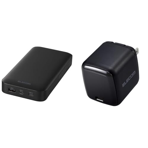 Amazon | 【USB充電器セット】 エレコム モバイルバッテリー 最大75W